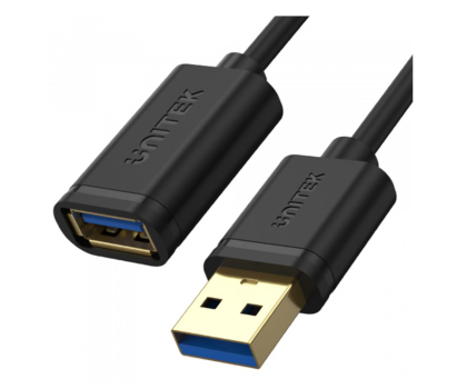 Kabel UNITEK PRZEWÓD PRZEDŁUŻACZ USB 3.0 AM-AF 1M, Y-C457GBK